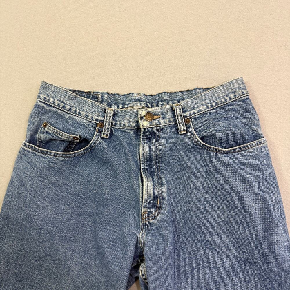 Vintage Mossimo Jean Shorts Men's 32 Blue 10" Inseam Denim Jorts 90s USA Made - Picture 2 of 10